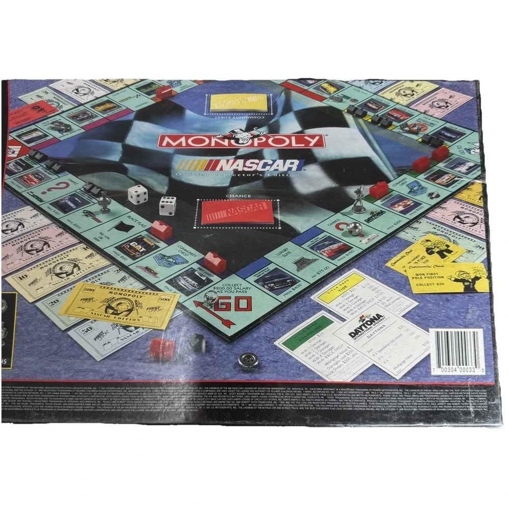 Monopoly - NASCAR Official Collector's Edition - Factory Sealed 1997 Parker Bros
